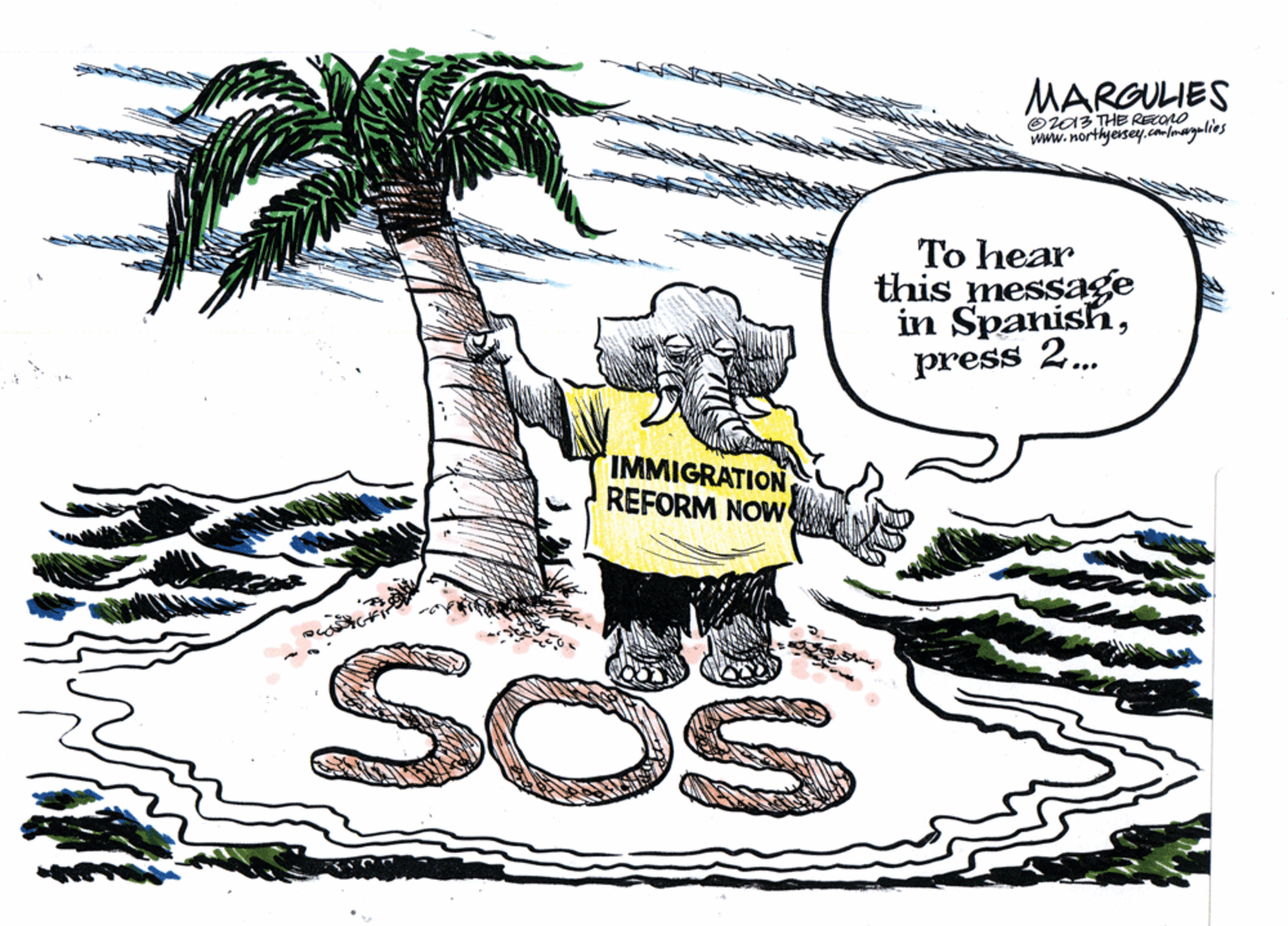 Line art OCR: MARGULES Or03 THE RECOnO www.northyersey.confmagalies To hear this message in Spanishpress 2. IMMIGRATION REFORM NOW SOS MARGULES Or03 THE RECOnO www.northyersey.confmagalies To hear this message in Spanishpress 2. IMMIGRATION REFORM NOW SOS