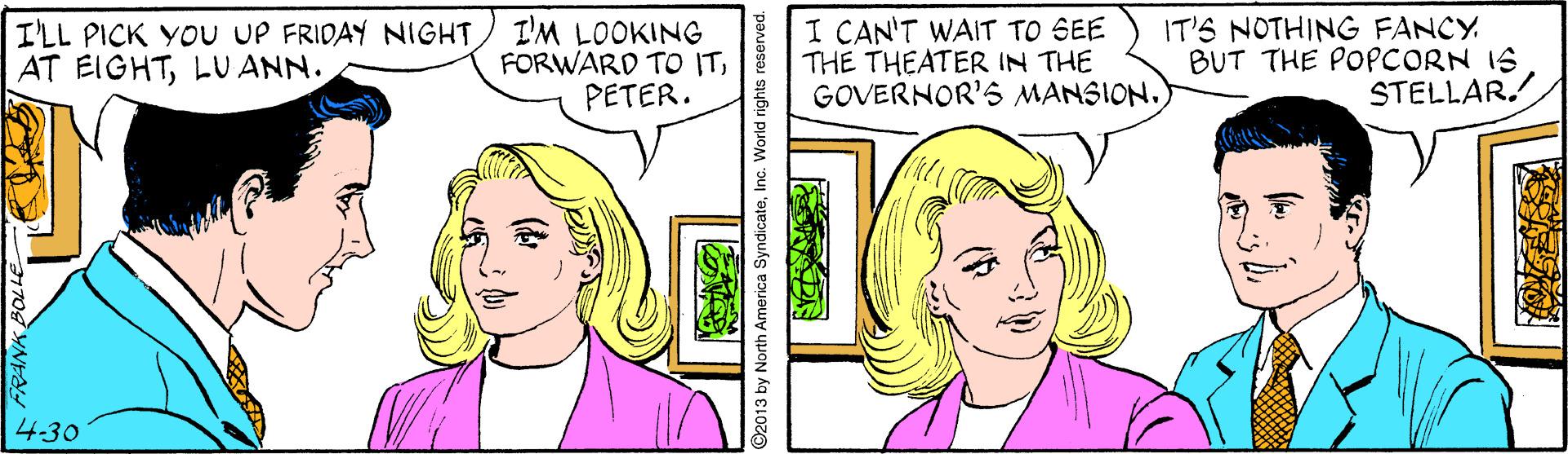 Sharing OCR: I'LL PICK YOU UP FRIDAY NIGHT AT EIGHTLU ANN. I'M LOOKING FORWARD TO ITPETER. I CAN'T WAIT TO SEE THE THEATER IN THE GOVERNOR'S MANSION.) IT'S NOTHING FANCY BUT THE POPCORN IS STELLAR. 4.30 I'LL PICK YOU UP FRIDAY NIGHT AT EIGHTLU ANN. I'M LOOKING FORWARD TO ITPETER. I CAN'T WAIT TO SEE THE THEATER IN THE GOVERNOR'S MANSION.) IT'S NOTHING FANCY BUT THE POPCORN IS STELLAR. 4.30