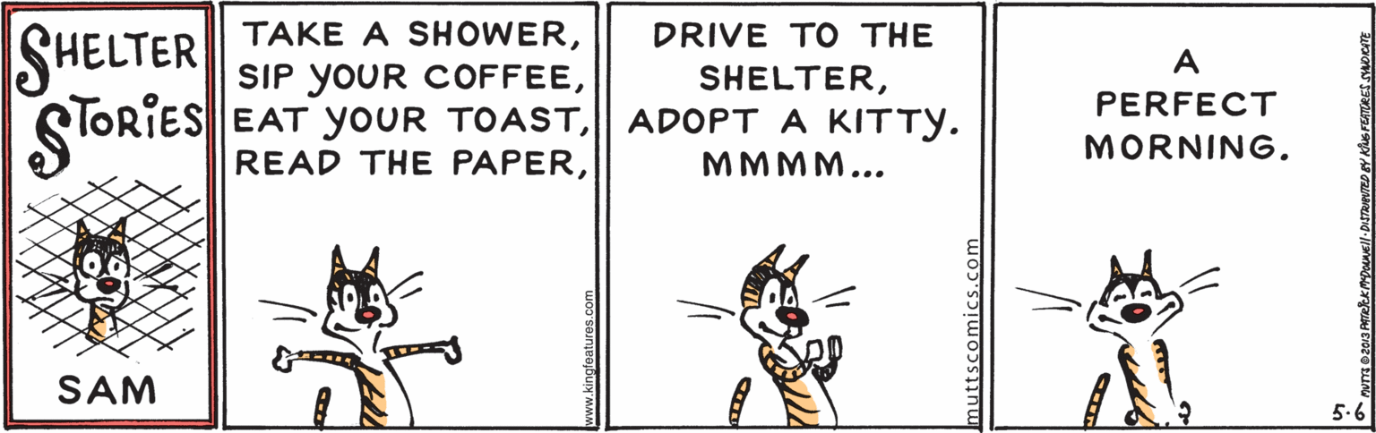 Terrestrial animal OCR: TAKE A SHOWERSHELTER DRIVE TO THE A SIP YOUR COFFEEPERFECT RIES EAT YOUR TOASTADOPT A KITTY. MORNING. READ THE PAPERMMMM... SAM 5.6 TAKE A SHOWERSHELTER DRIVE TO THE A SIP YOUR COFFEEPERFECT RIES EAT YOUR TOASTADOPT A KITTY. MORNING. READ THE PAPERMMMM... SAM 5.6