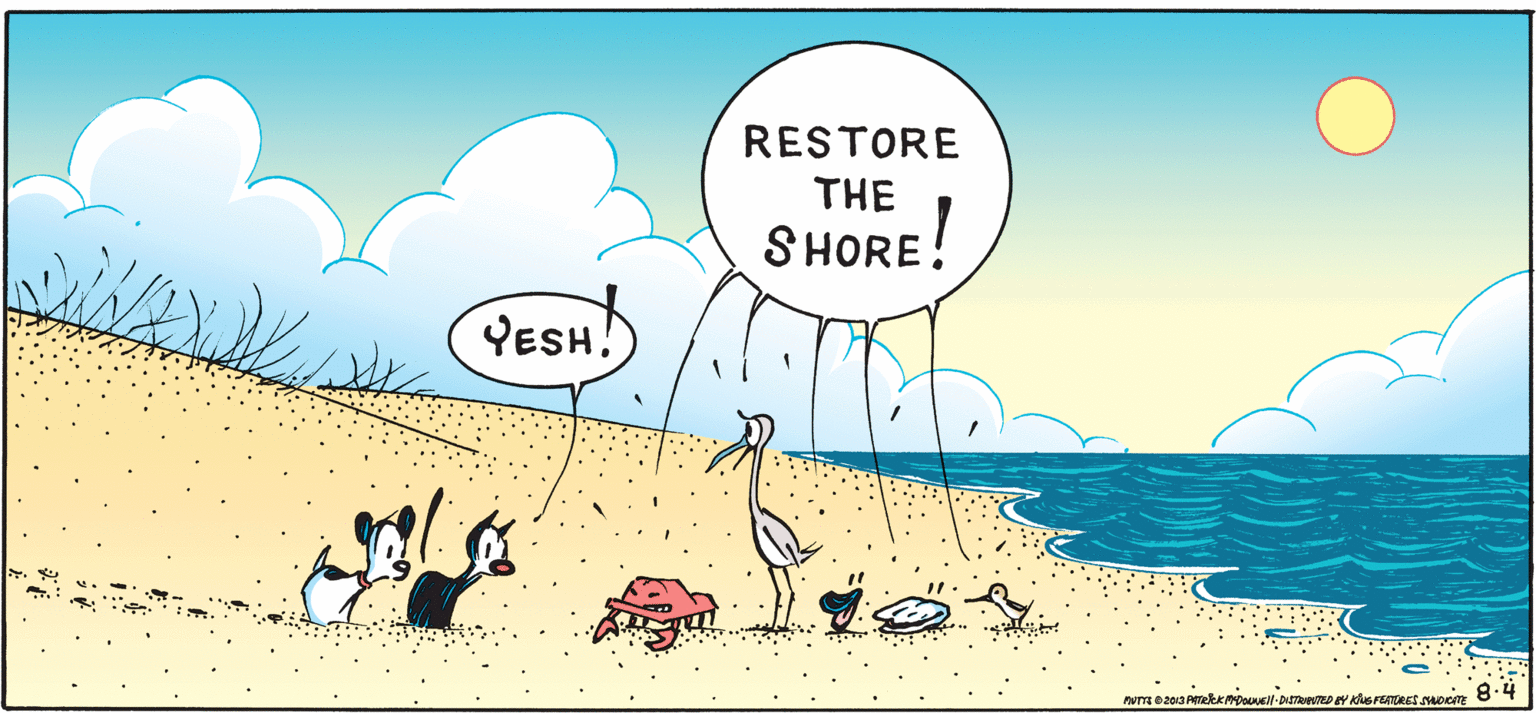 Art OCR: RESTORE THE SHORE! YESH! RESTORE THE SHORE! YESH!