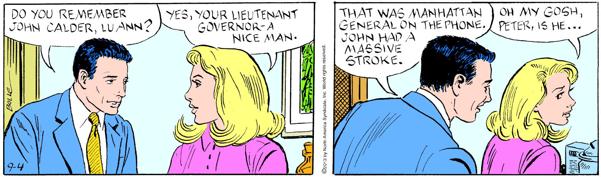 Interaction OCR: THAT WAS MANHATTAN GENERAL ON THE PHONE. JOHN HAD A MASSIVE STROKE. DO YOU REMEMBER JOHN CALDERLU ANN? YESYOUR LIEUTENANT GOVERNOR-A NICE MAN. PETERIS HE... 'HSO) AW HO 9-4 THAT WAS MANHATTAN GENERAL ON THE PHONE. JOHN HAD A MASSIVE STROKE. DO YOU REMEMBER JOHN CALDERLU ANN? YESYOUR LIEUTENANT GOVERNOR-A NICE MAN. PETERIS HE... 'HSO) AW HO 9-4