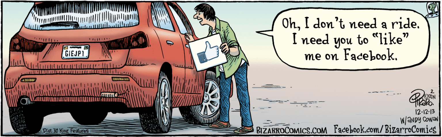Vehicle door OCR: FR OhI don't need a ride. 12-12.13 W/ANDY CowAN I need to "like" you me on FacebookBIZARROCOMICS.COM Facebook.com/BizarroComies Dist Y King FAures FR OhI don't need a ride. 12-12.13 W/ANDY CowAN I need to "like" you me on FacebookBIZARROCOMICS.COM Facebook.com/BizarroComies Dist Y King FAures
