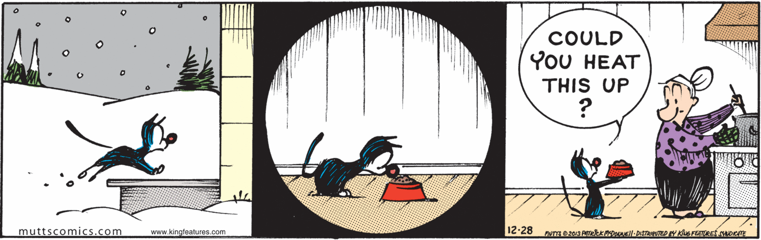 Illustration OCR: COULD YoU HEAT THIS UP muttscomics.com www.kingfeatures.com COULD YoU HEAT THIS UP muttscomics.com www.kingfeatures.com