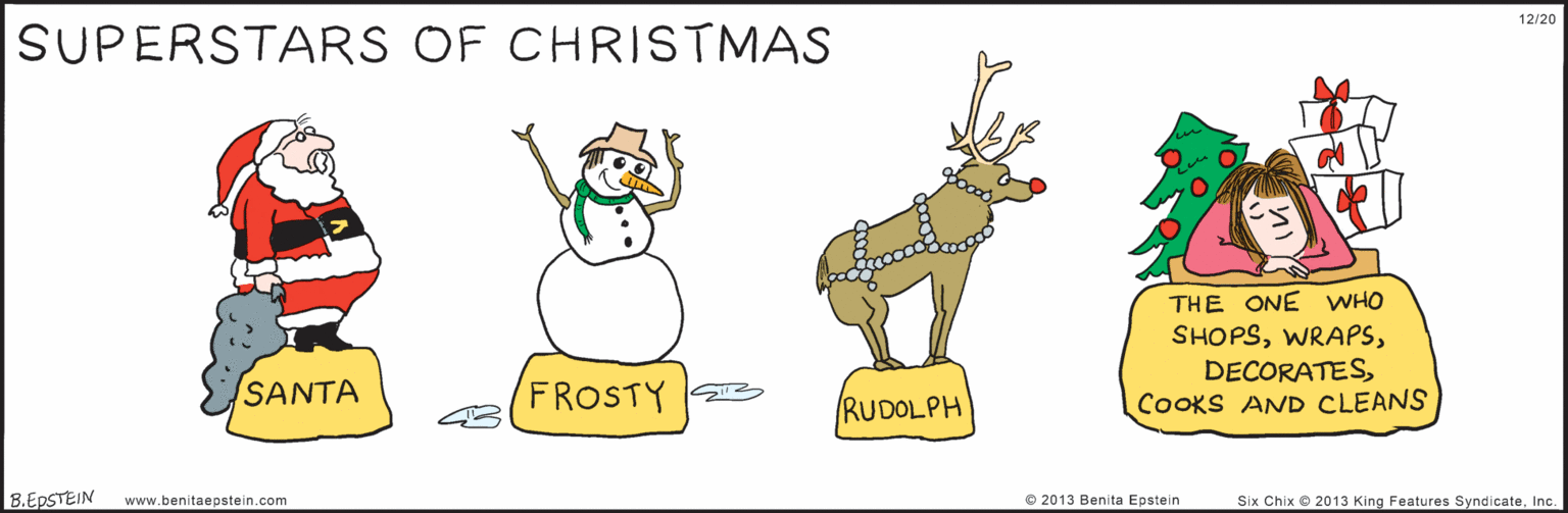 Dog breed OCR: SUPERSTARS OF CHRISTMAS SANTA FROSTY S23 THE ONE WHO SHOPSCOOKS AND CLEANS RUDOLPH B.EPSTEIN © 2013 Benita Epstein 12/20 www.benitaepstein.com Six Chix © 2013 King Features SyndicateInc. SUPERSTARS OF CHRISTMAS SANTA FROSTY S23 THE ONE WHO SHOPSCOOKS AND CLEANS RUDOLPH B.EPSTEIN © 2013 Benita Epstein 12/20 www.benitaepstein.com Six Chix © 2013 King Features Syndicate