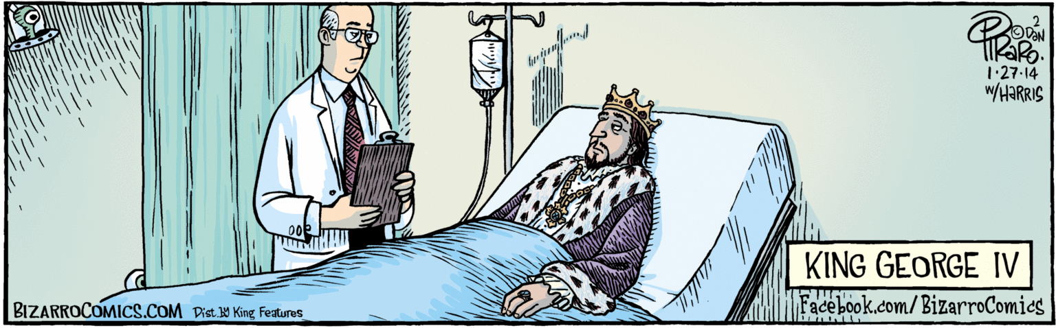 Humour OCR: TiKaRo. 1.27 14 W/HARRIS KING GEORGE IV BIZARROCOMICS.COMFacebook.com/ BizarroComies Vist Y King Featuras for TiKaRo. 1.27 14 W/HARRIS KING GEORGE IV BIZARROCOMICS.COMFacebook.com/ BizarroComies Vist Y King Featuras for