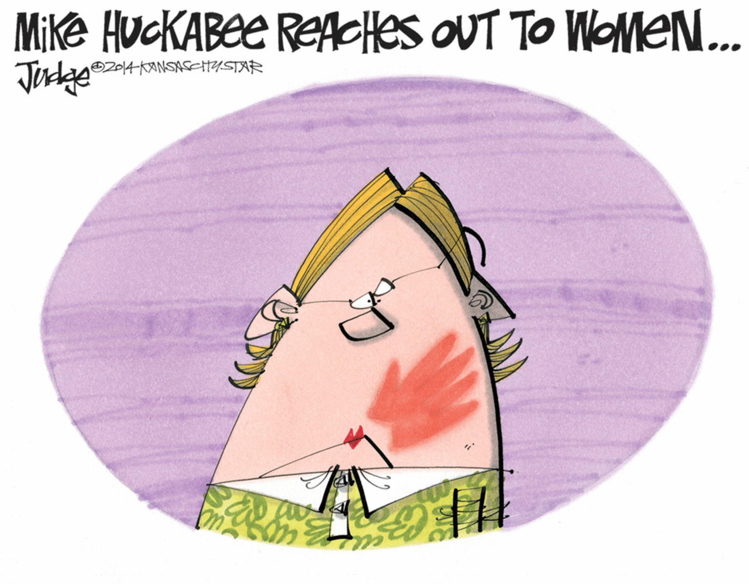 Illustration OCR: Mike HUCKABEE REACHES OUT TO WOME... Jirkge OZ014KANSASEYSTAR Mike HUCKABEE REACHES OUT TO WOME... Jirkge OZ014KANSASEYSTAR