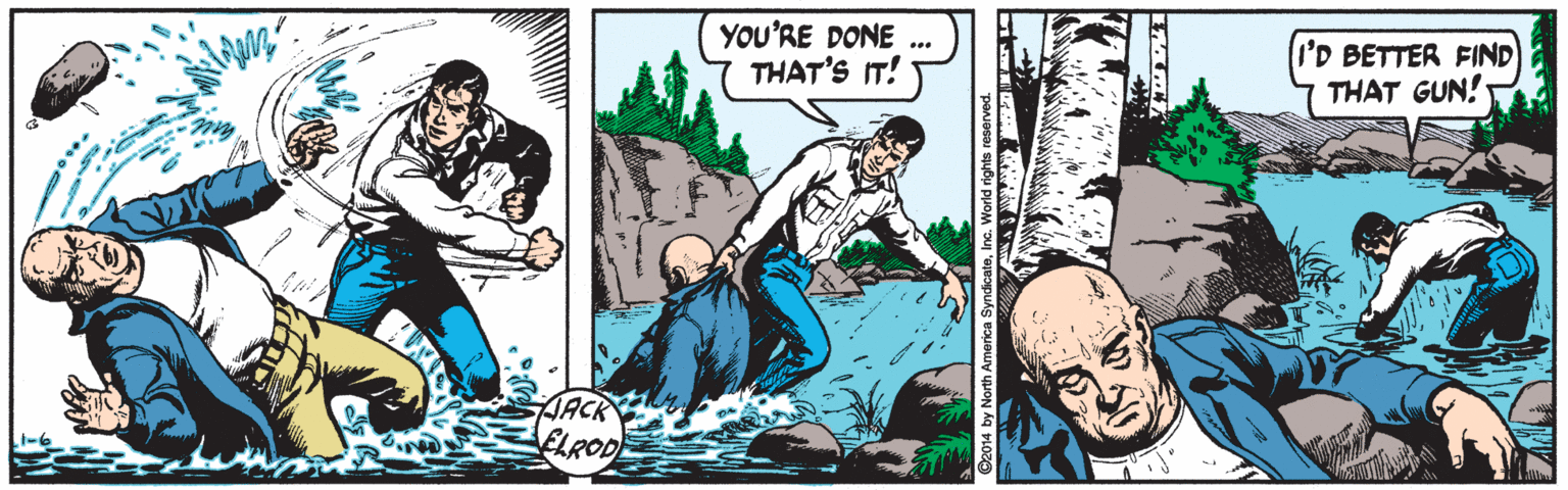 Font OCR: YOU'RE DONE THAT'S IT! I'D BETTER FIND THAT GUN! ... AACK ELROD YOU'RE DONE THAT'S IT! I'D BETTER FIND THAT GUN! ... AACK ELROD