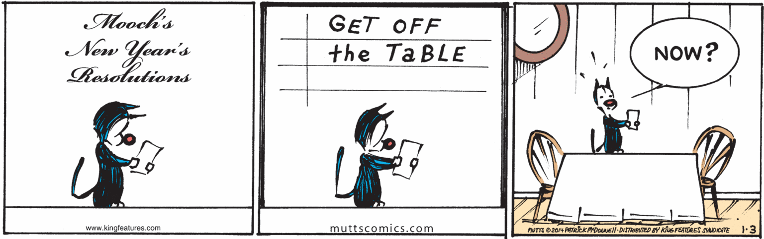 Slope OCR: Mooch's GET OFF New Yoar's Resolutions the TABLE NOw? www.kingfeatures.com muttscomics.com nUm e2014 PTEEKADONEI-DISTRITED BY KS FEATORES SOCTE 1.3 Mooch's GET OFF New Yoar's Resolutions the TABLE NOw? www.kingfeatures.com muttscomics.com nUm e2014 PTEEKADONEI-DISTRITED BY KS FEATORES SOCTE 1.3