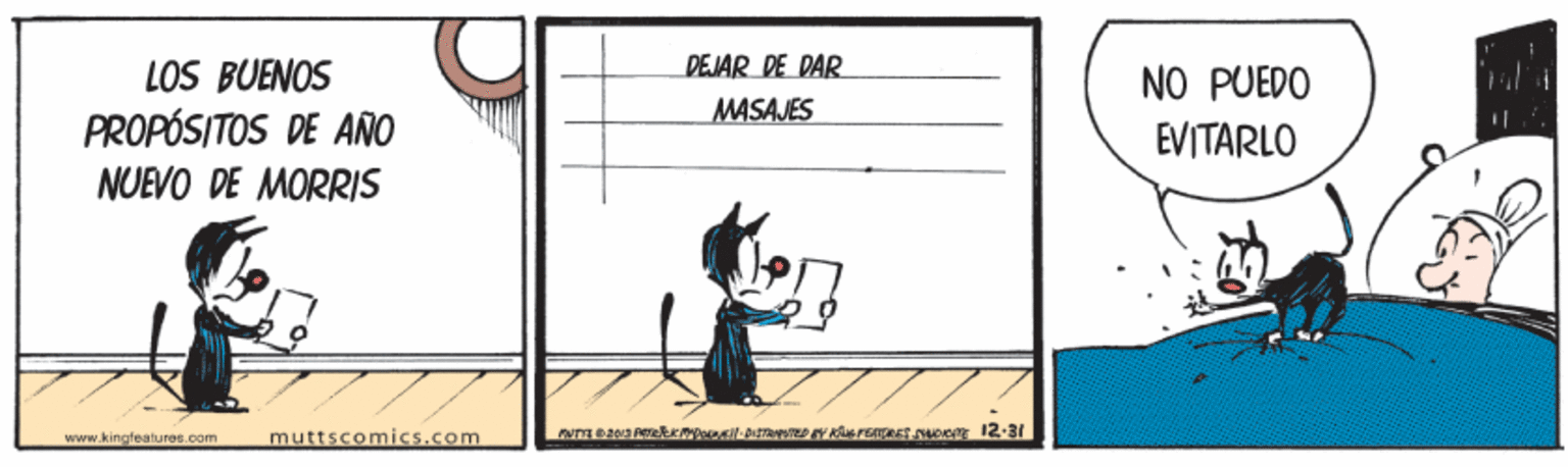 Diagram OCR: LOS BUENOS DEJAR DE DAR NO PUEDO MASAJES PROPÓSITOS DE AÑO EVITARLO NUEVO DE MORRIS www.kingfeatures.com muttscomics.com n ek ll-t EE O 12-31 LOS BUENOS DEJAR DE DAR NO PUEDO MASAJES PROPÓSITOS DE AÑO EVITARLO NUEVO DE MORRIS www.kingfeatures.com muttscomics.com n ek ll-t EE O 12-31