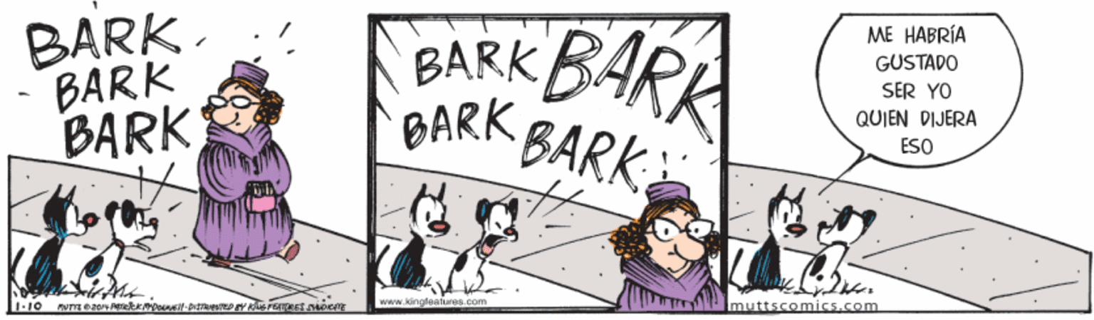 Event OCR: BARK. BARK BARK BARK B.ARK BARK BARK ME HABRÍA GÜSTADO SER YO QUIEN DIJERA ESO www.kingleatures.co muttscomics.com BARK. BARK BARK BARK B.ARK BARK BARK ME HABRÍA GÜSTADO SER YO QUIEN DIJERA ESO www.kingleatures.co muttscomics.com