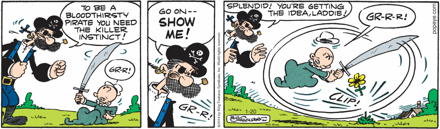 Graphics OCR: SPLENDID! YOU'RE GETTING THE IDEALADDIE. TO BE A BLOODTHIRSTY PIRATE YOU NEED THE KILLER INSTINCT! GO ON -- GR-R-R! SHOW ME! GR-R! GR-R! we 1-20 SPLENDID! YOU'RE GETTING THE IDEALADDIE. TO BE A BLOODTHIRSTY PIRATE YOU NEED THE KILLER INSTINCT! GO ON -- GR-R-R! SHOW ME! GR-R! GR-R! we 1-20