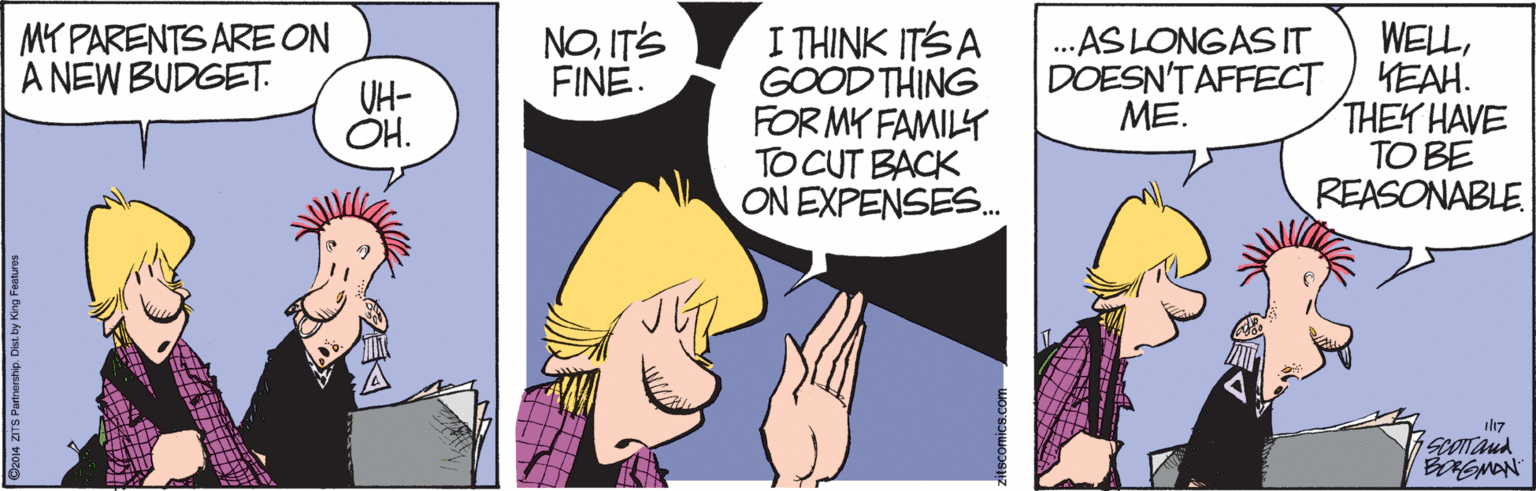 Interaction OCR: MY PARENTS ARE ON A NEW BUDGET. NOIT'S FINE. I THINK ITS A GOODTHING FOR MY FAMILY TO CUT BACK ON EXPENSES. ...AS LONGASIT DOESN'TAFFECT ??. WELLKEAH. THEY HAVE TO BE REASONABLE UH- OH. il17 BRGMON MY PARENTS ARE ON A NEW BUDGET. NOIT'S FINE. I THINK ITS A GOODTHING FOR MY FAMILY TO CUT BACK ON EXPENSES. ...AS LONGASIT DOESN'TAFFECT ??. WELLKEAH. THEY HAVE TO BE REASONABLE UH- OH. il17 BRGMON