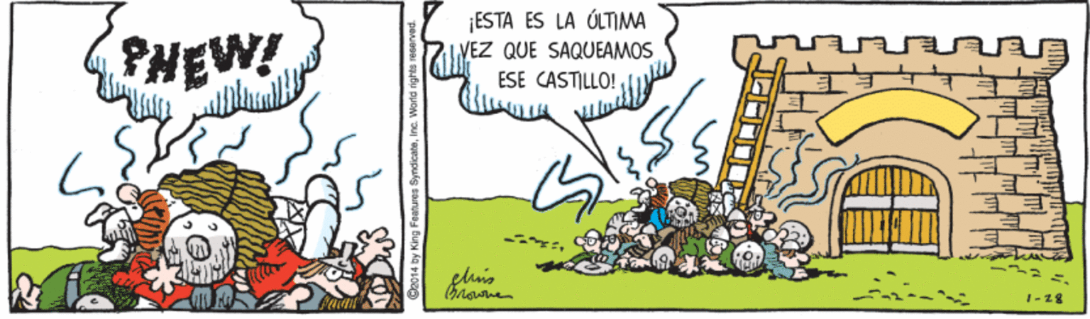 Adaptation OCR: PHEW! ¡ESTA ES LA ÓLTIMA VEZ QUE SAQUEAMOS ESE CASTILLO! PHEW! ¡ESTA ES LA ÓLTIMA VEZ QUE SAQUEAMOS ESE CASTILLO!