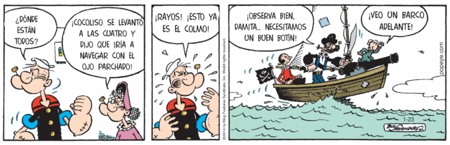 Parallel OCR: ¿DÓ NDE ÉSTÁN COCOLISO SE LEVANTÓ A LAS CUATRO Y DIJO QUE IRÍA A NAVEGAR CON EL ¡RAYOS! ¡ESTO YA ES EL COLMO! ¡OBSERVA BIENDAMITA. NECESITAMOS UN BUEN BOTIN! ¡VEO UN BARCO ADELANTE! TODOS? OJO PARCHADO! 1-23 ¿DÓ NDE ÉSTÁN COCOLISO SE LEVANTÓ A LAS CUATRO Y DIJO QUE IRÍA A NAVEGAR CON EL ¡RAYOS! ¡ESTO YA ES EL COLMO! ¡OBSERVA BIENDAMITA. NECESITAMOS UN BUEN BOTIN! ¡VEO UN BARCO ADELANTE! TODOS? OJO PARCHADO! 1-23