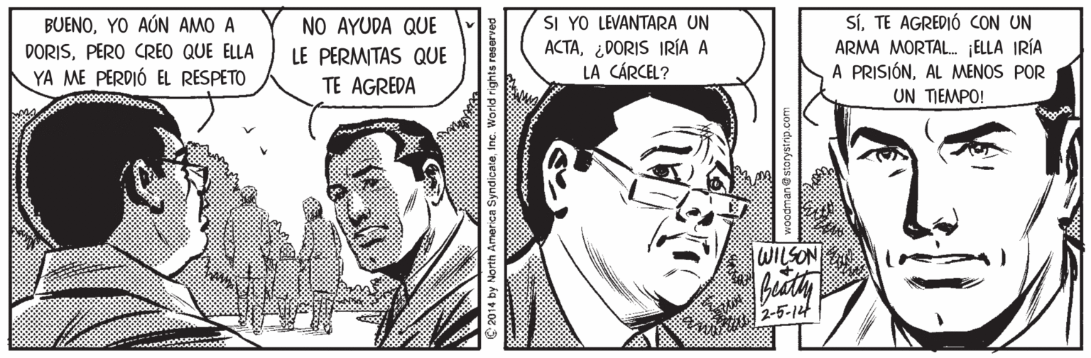 Style OCR: SI YO LEVANTARA UN ACTA¿DORIS IRÍA A LA CÁRCEL? SÍTE AGREDIÓ CON UN ARMA MORTAL. ¡ELLA IRÍA A PRISIÓNAL MENOS POR UN TIEMPO! BUENOYO AÚN AMO A NO AYUDA QUE DORISPERO CREO QUE ELLA LE PERMITAS QUE YA ME PERDIÓ EL RESPETO TE AGREDA WILSON 2-5-14 woodman@storystrip.com SI YO LEVANTARA UN ACTA¿DORIS IRÍA A LA CÁRCEL? SÍTE AGREDIÓ CON UN ARMA MORTAL. ¡ELLA IRÍA A PRISIÓNAL MENOS POR UN TIEMPO! BUENOYO AÚN AMO A NO AYUDA QUE DORISPERO CREO QUE ELLA LE PERMITAS QUE YA ME PERDIÓ EL RESPETO TE AGREDA WILSON 2-5-14 woodman@storystrip.com