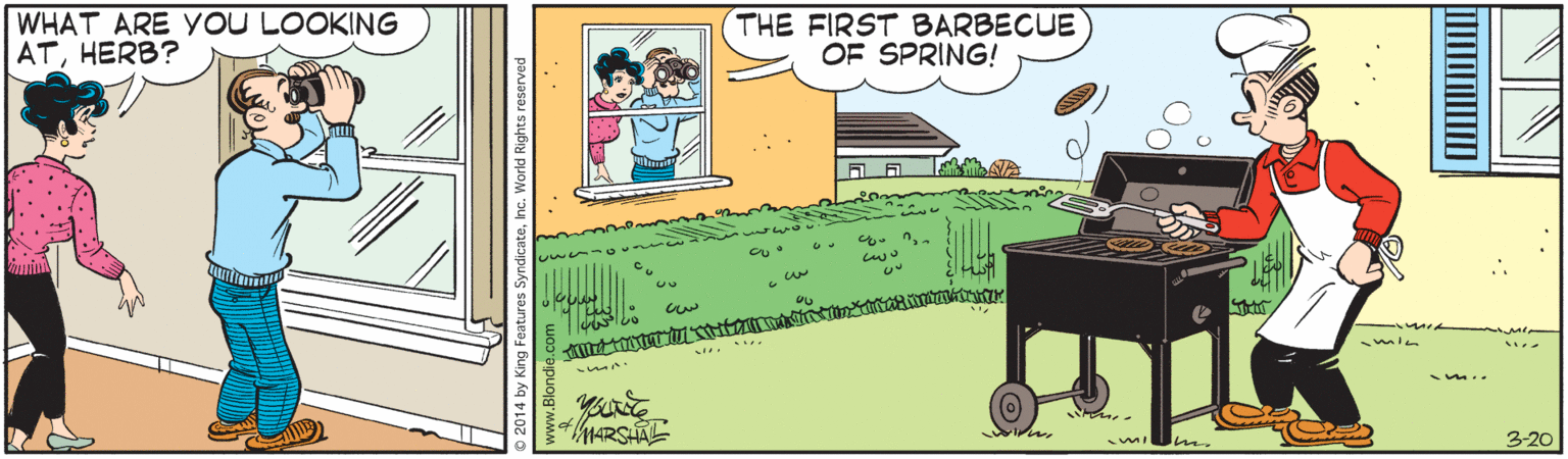 Rectangle OCR: WHAT ARE YOU LOOKING ATHERB? THE FIRST BARBECUE OF SPRING! hARSHAL 3-20 2014 by K WHAT ARE YOU LOOKING ATHERB? THE FIRST BARBECUE OF SPRING! hARSHAL 3-20 2014 by K
