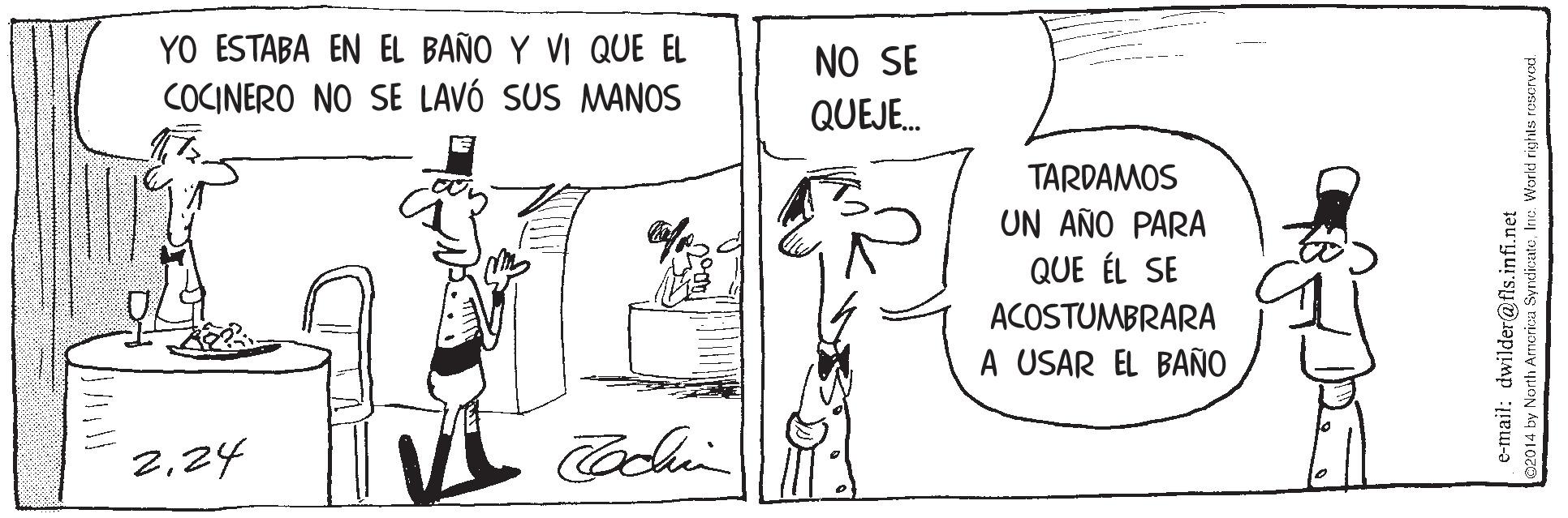 Handwriting OCR: YO ESTABA EN EL BAÑO Y VI QUE EL COCINERO NO SE LAVÓ SUS MANOS NO SE QUEJE. TARDAMOS UN AÑO PARA QUE ÉL SE ACOSTUMBRARA A USAR EL BAÑO 224 e-mait: dwilder@fls.infi.net 2014 by North Arnorika SyrticateWorkt rights ruserved. YO ESTABA EN EL BAÑO Y VI QUE EL COCINERO NO SE LAVÓ SUS MANOS NO SE QUEJE. TARDAMOS UN AÑO PARA QUE ÉL SE ACOSTUMBRARA A USAR EL BAÑO 224 e-mait: dwilder@fls.infi.net 2014 by North Arnorika SyrticateWorkt rights ruserved.