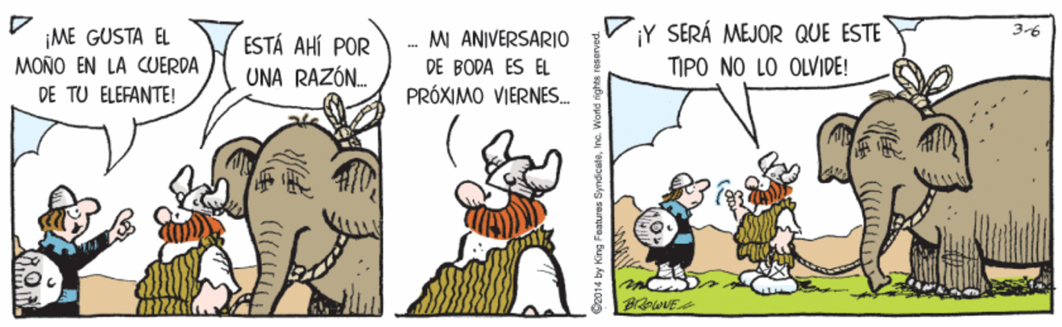 Fictional character OCR: ¡Y SERÁ MEJOR QUE ESTE 3-6 ¡ME GUSTA EL MOÑO EN LA CUERDA MI ANIVERSARIO ESTÁ AHÍ POR UNA RAZÓN. DE BODA ES EL TIPO NO LO OLVIDE! DE TU ELEFANTE! PRÓXIMO VIERNES. ¡Y SERÁ MEJOR QUE ESTE 3-6 ¡ME GUSTA EL MOÑO EN LA CUERDA MI ANIVERSARIO ESTÁ AHÍ POR UNA RAZÓN. DE BODA ES EL TIPO NO LO OLVIDE! DE TU ELEFANTE! PRÓXIMO VIERNES.