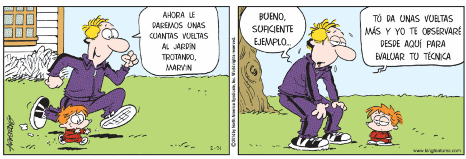 Art OCR: AHORA LE BUENOSÜACIENTE TÚ DA UNAS VUELTAS MÁS Y YO TE OBSERVARÉ DESDE AQUÍ PARA EVALUAR TU TÉCNICA DAREMOS UNAS CUANTAS VUELTAS EJEMPLO. AL JARDÍN TROTANDOMARVIN 2-21 www.kingteatures.com ?? O? AHORA LE BUENOSÜACIENTE TÚ DA UNAS VUELTAS MÁS Y YO TE OBSERVARÉ DESDE AQUÍ PARA EVALUAR TU TÉCNICA DAREMOS UNAS CUANTAS VUELTAS EJEMPLO. AL JARDÍN TROTANDOMARVIN 2-21 www.kingteatures.com ? ? O ?
