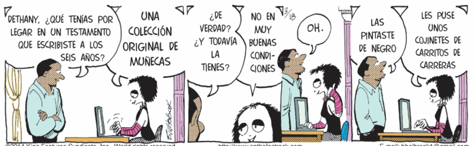 Mammal OCR: VOETHANY¿QUÉ TENÍAS POR NO EN B OH. ¿DE VERDAD? ¿Y TODAVÍA LA UNA LES PUSE LAS UNOS COLECCIÓN ORIGINAL DE MUNECAS LEGAR EN UN TESTAMENTO MUY PINTASTE DE NEGRO BUENAS COJINETES DE QUE ESCRIBISTE A LOS SEJS AÑOS? CONDI- CARRITOS DE TIENES? CJONES CARRERAS ???? VOETHANY¿QUÉ TENÍAS POR NO EN B OH. ¿DE VERDAD? ¿Y TODAVÍA LA UNA LES PUSE LAS UNOS COLECCIÓN ORIGINAL DE MUNECAS LEGAR EN UN TESTAMENTO MUY PINTASTE DE NEGRO BUENAS COJINETES DE QUE ESCRIBISTE A LOS SEJS AÑOS? CONDI- CARRITOS DE TIENES? CJONES CARRERAS ????