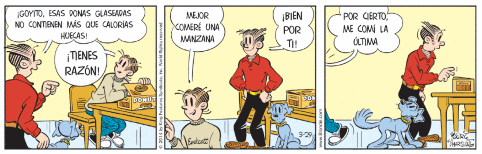Line OCR: ¡GOYITOESAS DONAS GLASEADAS NO CONTIENEN MÁS QUE CALORÍAS HUECAS! MEJOR POR CIERTO ME COMÍ LA ÓLTIMA ¡BIEN >COMERÉ UNA POR MANZANA TI! ¡TIENES RAZÓN! DONUT DO 329 ¡GOYITOESAS DONAS GLASEADAS NO CONTIENEN MÁS QUE CALORÍAS HUECAS! MEJOR POR CIERTO ME COMÍ LA ÓLTIMA ¡BIEN >COMERÉ UNA POR MANZANA TI! ¡TIENES RAZÓN! DONUT DO 329