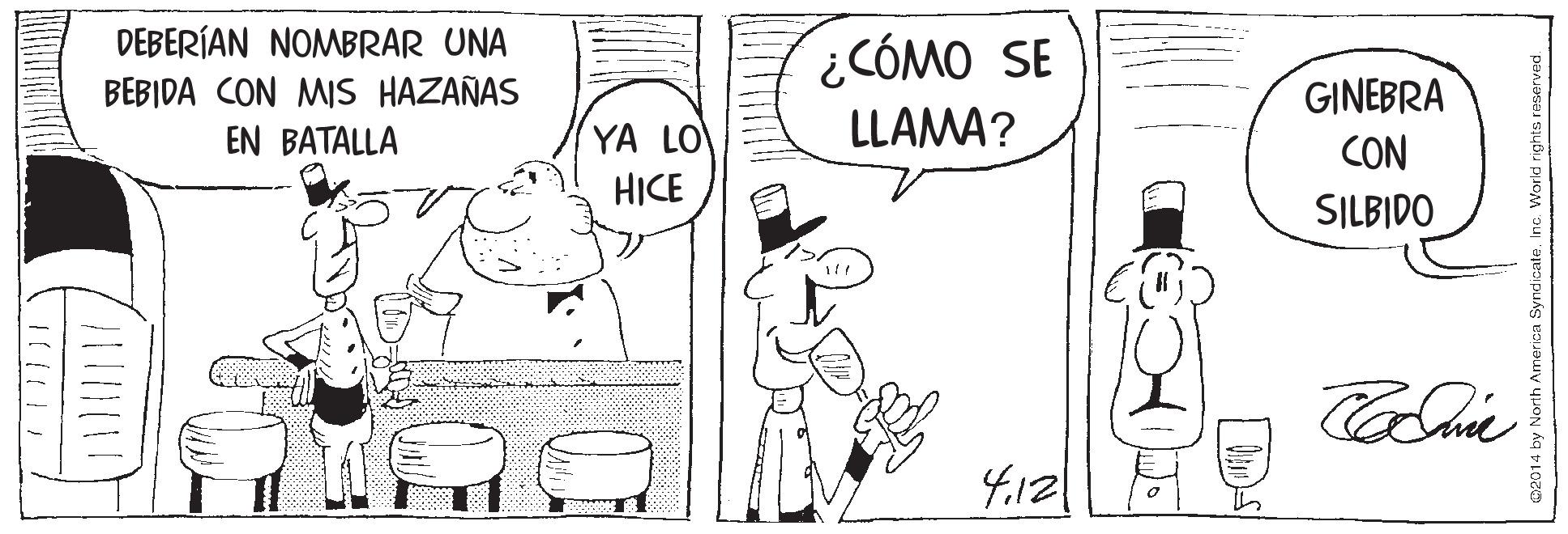 Gesture OCR: DEBERÍAN NOMBRAR UNA BEBIDA CON MIS HAZAÑAS EN BATALLA ¿CÓMO SE LLAMA? GINEBRA YA LO CON HICE SILBIDO 4.12 C2014 by North Amerioa SyndicateInc. World ri DEBERÍAN NOMBRAR UNA BEBIDA CON MIS HAZAÑAS EN BATALLA ¿CÓMO SE LLAMA? GINEBRA YA LO CON HICE SILBIDO 4.12 C2014 by North Amerioa SyndicateInc. World ri