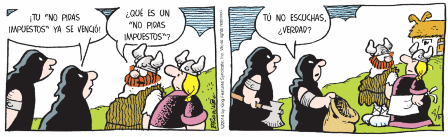 Rectangle OCR: ¿QUÉ ES UN ¡TU "NO PIDAS IMPUESTOS" YA SE VENCIÓ! "NO PIDAS IMPUESTOS"? TÚ NO ESCUCHAS¿VERDAD? ©2014 by King Features SyncicateInc. WWorld rights reseved. ¿QUÉ ES UN ¡TU "NO PIDAS IMPUESTOS" YA SE VENCIÓ! "NO PIDAS IMPUESTOS"? TÚ NO ESCUCHAS¿VERDAD? ©2014 by King Features SyncicateInc. WWorld rights reseved.
