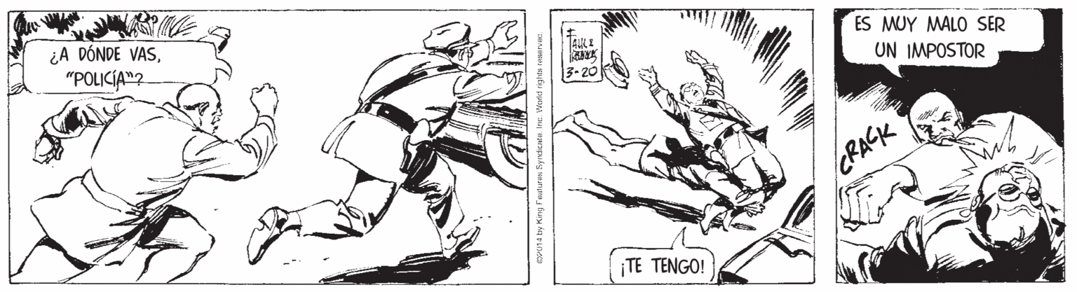 Drawing OCR: ¿A DÓNDE VAS"POLICÍA"2 ES MUY MALO SER UN IMPOSTOR CRACK TE TENGO! ¿A DÓNDE VAS"POLICÍA"2 ES MUY MALO SER UN IMPOSTOR CRACK TE TENGO!
