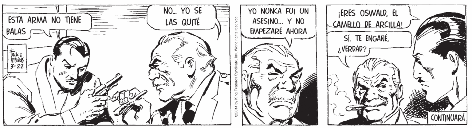 White OCR: NO. YO SE YO NUNCA FUI UN ¡ERES OSWALDEL CAMELLO DE ARCILLA! ESTA ARMA NO TIENE LAS QUITÉ ASESINO. Y NO EMPEZARÉ AHORA BALAS SÍ. TE ENGAÑÉ¿VERDAD? Aik 3-22 CONTINUARÁ NO. YO SE YO NUNCA FUI UN ¡ERES OSWALDEL CAMELLO DE ARCILLA! ESTA ARMA NO TIENE LAS QUITÉ ASESINO. Y NO EMPEZARÉ AHORA BALAS SÍ. TE ENGAÑÉ¿VERDAD? Aik 3-22 CONTINUARÁ