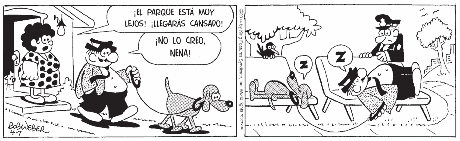 Line OCR: EL PARQUE ESTÁ MUY LEJOS! ¡LLEGARÁS CANSADO! ¡NO LO CREONENA! BobuEBER 4-7 - mn Len Inc. World rig EL PARQUE ESTÁ MUY LEJOS! ¡LLEGARÁS CANSADO! ¡NO LO CREONENA! BobuEBER 4-7 - mn Len Inc. World rig