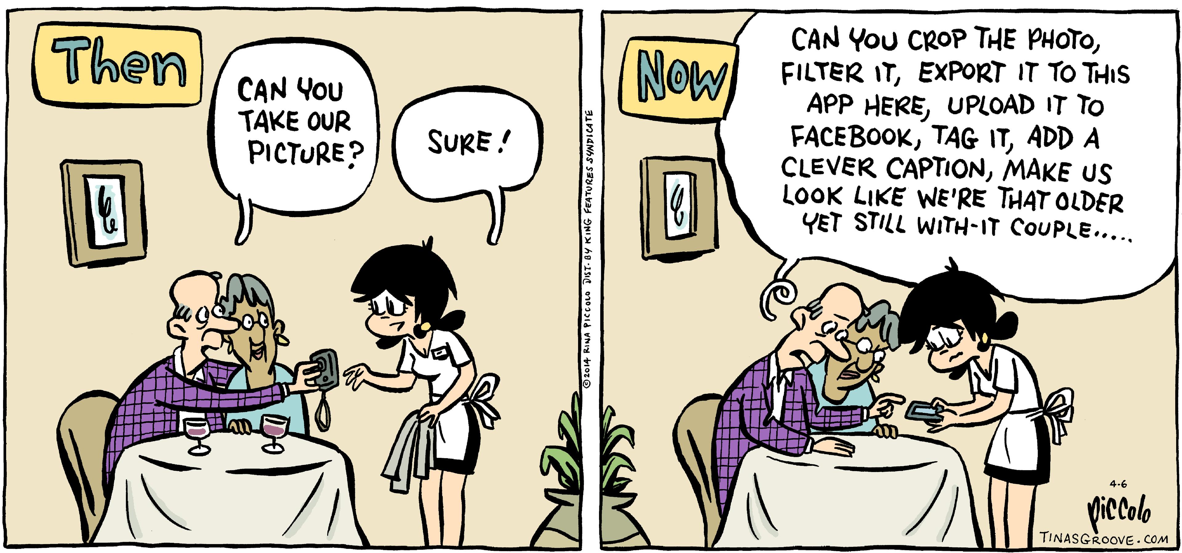 Font OCR: CAN You CROP THE PHOTOThen NOW FILTER ITEXPORT IT TO THIS APP HEREUPLOAD IT TO FACEBOOKADD A CLEVER CAPTIONMAKE US LOOK LIKE WE'RE THAT OLDER YET STILL WITH-IT COUPLE..... CAN You TAKE OUR PICTURE? SURE ! 4-6 Viccolo TINASGROOVE. COM • DST- BY KING FEATURES SYNDICATE CAN You CROP THE PHOTOThen NOW FILTER ITEXPORT IT TO THIS APP HEREUPLOAD IT TO FACEBOOKTAG ITADD A CLEVER CAPTIONMAKE US LOOK LIKE WE'RE THAT OLDER YET STILL WITH-IT COUPLE..... CAN You TAKE OUR PICTURE? SURE ! 4-6 Viccolo TINASGROOVE. COM • DST- BY KING FEATURES SYNDICATE
