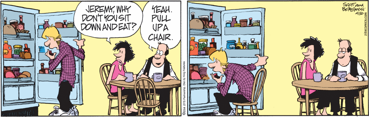Fiction OCR: Scatand JEREMYWHY DONT YON SIT DOWN AND EAT? YEAH. PULL UPA CHAIR. BRGMON 430 Scatand JEREMYWHY DONT YON SIT DOWN AND EAT? YEAH. PULL UPA CHAIR. BRGMON 430