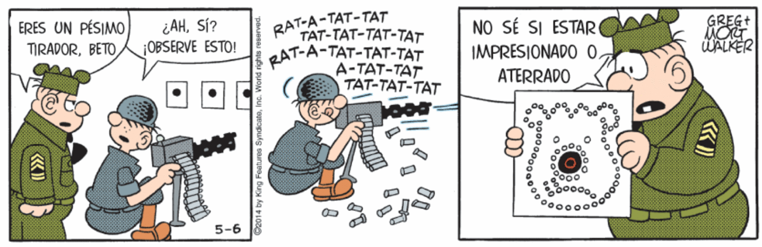 Art OCR: ¿AHSÍ? OBSERVE ESTO! GREG+ MOG ÜALKER NO SÉ SI ESTAR ERES UN PÉSIMO TIRADORRAT-A-TAT-TAT TAT-TAT-TAT-TAT RAT-A-TAT-TAT-TAT A-TAT-TAT ?A?-???-??? IMPRESIONADO 0ATERRADO 5-6 ¿AHSÍ? OBSERVE ESTO! GREG+ MOG ÜALKER NO SÉ SI ESTAR ERES UN PÉSIMO TIRADORRAT-A-TAT-TAT TAT-TAT-TAT-TAT RAT-A-TAT-TAT-TAT A-TAT-TAT ?A?-???-??? IMPRESIONADO 0ATERRADO 5-6