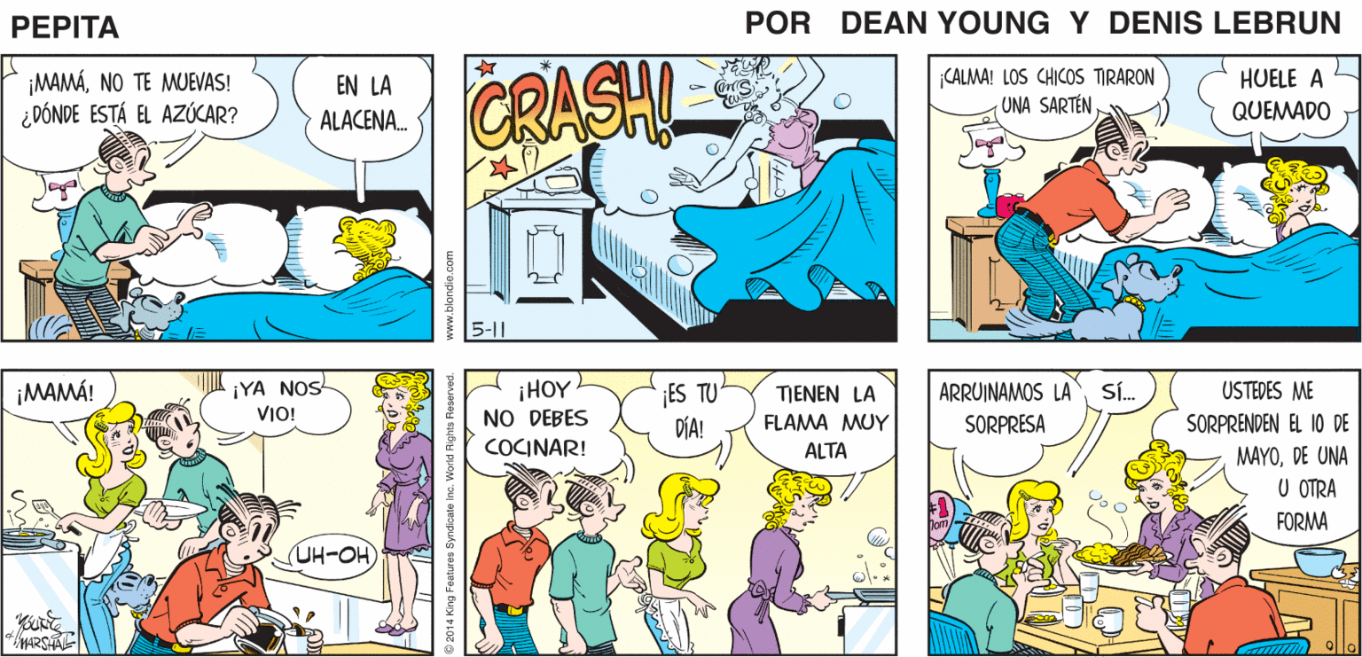Yellow OCR: STINK TINK RUSTLE RUSTLE PEPTA EEAN YUNEE JOHN MARSHAL ¡MAMÁNO TE MWUEVAS! ¿DÓNDE ESTÁ EL AZÓCAR? CRASH CALMA! LOS CHICOS TIRARON UNA SARTÉNEN LA - GrS HUELE A ALACENA. QUEMADO 5-11 ¡YA NOS VIO! SÍ. USTEDES ME ¡HOY NO DEBES COCINAR! `¡ES TU DÍA! ¡MAMÁ! TIENEN LA ARRUINAMOS LA SORPRENDEN EL 10 DE MAYODE UNA FLAMA MUY SORPRESA ALTA U OTRA FORMA (UH-OH MARS ? STINK TINK RUSTLE RUSTLE PEPTA EEAN YUNEE JOHN MARSHAL ¡MAMÁNO TE MWUEVAS! ¿DÓNDE ESTÁ EL AZÓCAR? CRASH CALMA! LOS CHICOS TIRARON UNA SARTÉNEN LA - GrS HUELE A ALACENA. QUEMADO 5-11 ¡YA NOS VIO! SÍ. USTEDES ME ¡HOY NO DEBES COCINAR! `¡ES TU DÍA! ¡MAMÁ! TIENEN LA ARRUINAMOS LA SORPRENDEN EL 10 DE MAYODE UNA FLAMA MUY SORPRESA ALTA U OTRA FORMA (UH-OH MARS ?
