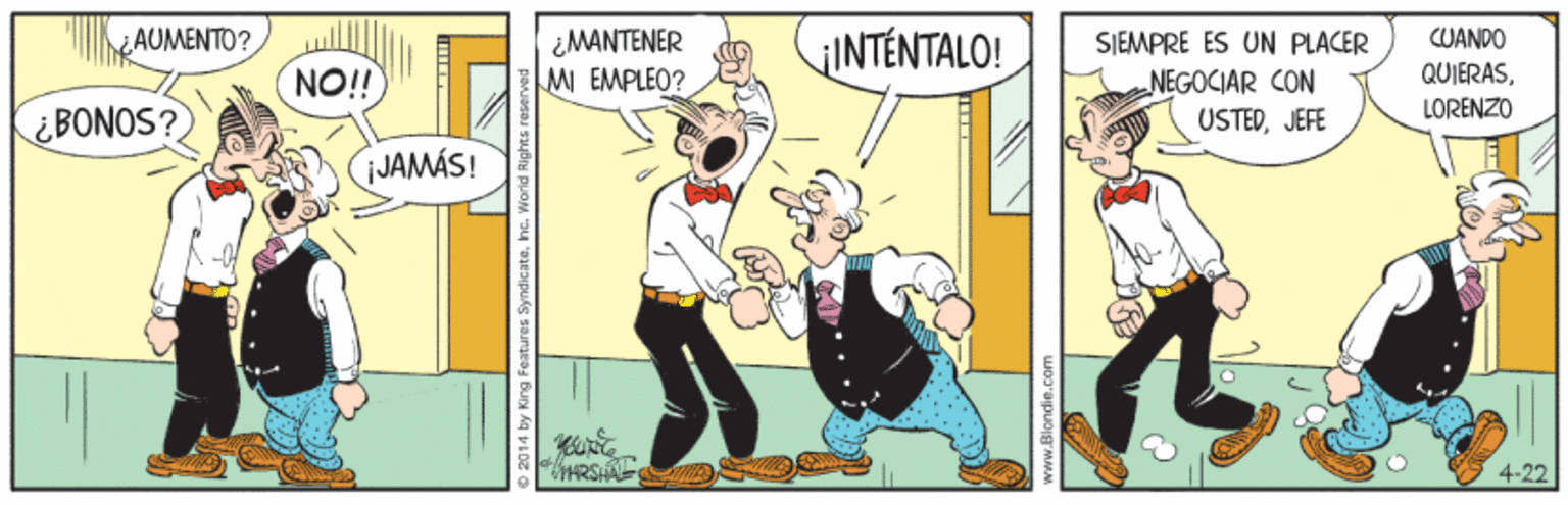 Happy OCR: ¿MANTENER M EMPLEO? jINTÉNTALO! AUMENTO? CUANDO QUIERASLORENZO SIEMPRE ES UN PLACER NO! NEGOCIAR CON USTEDJEFE ¿BONOS? JAMÁS! ARSHA 4-22 © 2014 by King Features Syndicatehs. World Rights reser ¿MANTENER M EMPLEO? jINTÉNTALO! AUMENTO? CUANDO QUIERASLORENZO SIEMPRE ES UN PLACER NO! NEGOCIAR CON USTEDJEFE ¿BONOS? JAMÁS! ARSHA 4-22 © 2014 by King Features Syndicatehs. World Rights reser