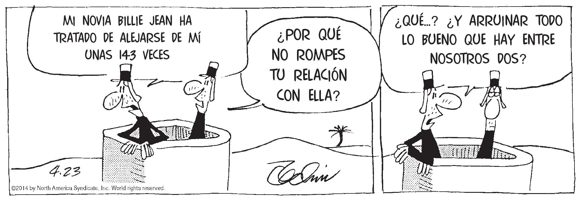 Line OCR: MI NOVIA BILLIE JEAN HA TRATADO DE ALEJARSE DE MÍ UNAS 143 VECES ¿QUÉ.? ¿Y ARRUINAR TODO LO BUENO QUE HAY ENTRE ¿POR QUÉ NO ROMPES TU RELACIÓN CON ELLA? NOSOTROS DOS? 4.23 02014 by North America SyrdicaleInc. World righits reserved. MI NOVIA BILLIE JEAN HA TRATADO DE ALEJARSE DE MÍ UNAS 143 VECES ¿QUÉ.? ¿Y ARRUINAR TODO LO BUENO QUE HAY ENTRE ¿POR QUÉ NO ROMPES TU RELACIÓN CON ELLA? NOSOTROS DOS? 4.23 02014 by North America SyrdicaleInc. World righits reserved.