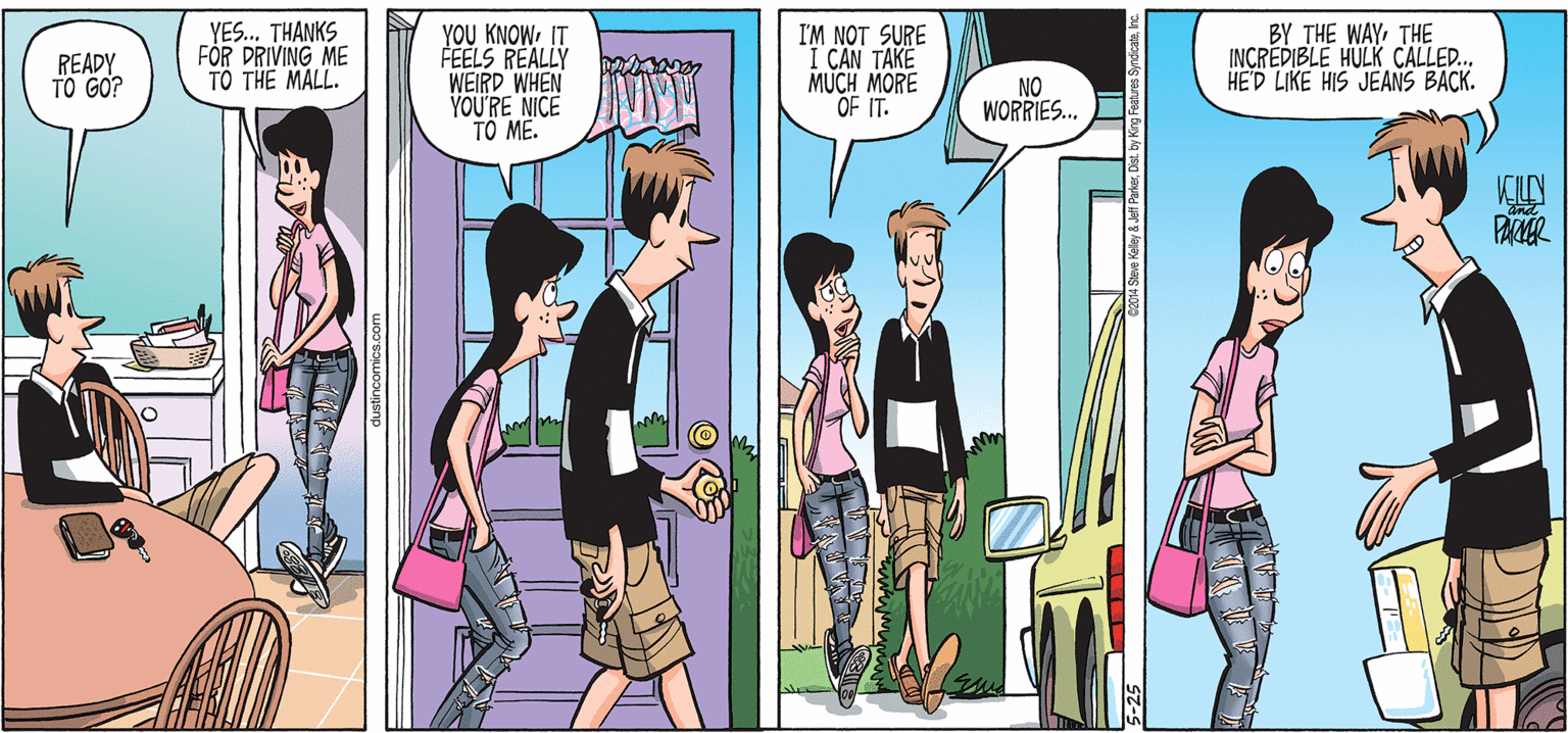 Comic book OCR: YES. THANKS FÖR DRIVING ME TÔ THE MALL. YOU KNOWIT FEELS REALLY WEIRD WHEN YOU'RE NICE TO ME. I'M NOT SURE I CAN TAKE MUCH MORE OF IT. BY THE WAY THE INCREDIBLE HULK CALLE. HED LIKE HIS JEANS BACK. READY TO GO? NO WORRIES. PAR YES. THANKS FÖR DRIVING ME TÔ THE MALL. YOU KNOWIT FEELS REALLY WEIRD WHEN YOU'RE NICE TO ME. I'M NOT SURE I CAN TAKE MUCH MORE OF IT. BY THE WAY THE INCREDIBLE HULK CALLE. HED LIKE HIS JEANS BACK. READY TO GO? NO WORRIES. PAR