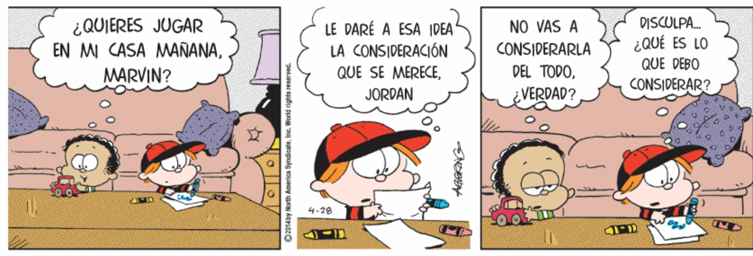 Line OCR: ¿QUIERES JUGAR EN MI CASA MWAÑANADISCULPA. ¿QUÉ ES LO QUE DEBO CONSIDERAR? NO VAS A LE DARÉ A ESA IDEA LA CONSIDERACIÓN QUE SE MERECECONSIDERARLA MARVIN? DEL TODOJORDAN VERDAD? 4-28 ¿QUIERES JUGAR EN MI CASA MWAÑANADISCULPA. ¿QUÉ ES LO QUE DEBO CONSIDERAR? NO VAS A LE DARÉ A ESA IDEA LA CONSIDERACIÓN QUE SE MERECECONSIDERARLA MARVIN? DEL TODOJORDAN VERDAD? 4-28