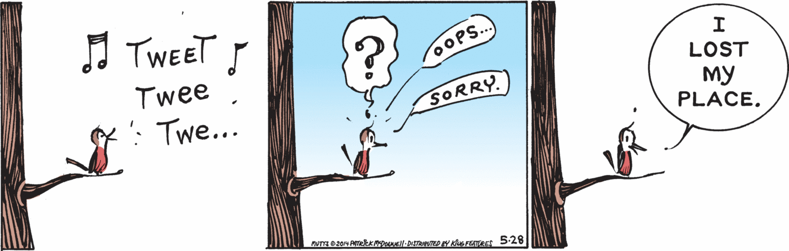Illustration OCR: I TWEET ! OOPS.. Twee LOST <': Twe... SORRY ?? PLACE. I TWEET ! OOPS.. Twee LOST <': Twe... SORRY ?? PLACE.
