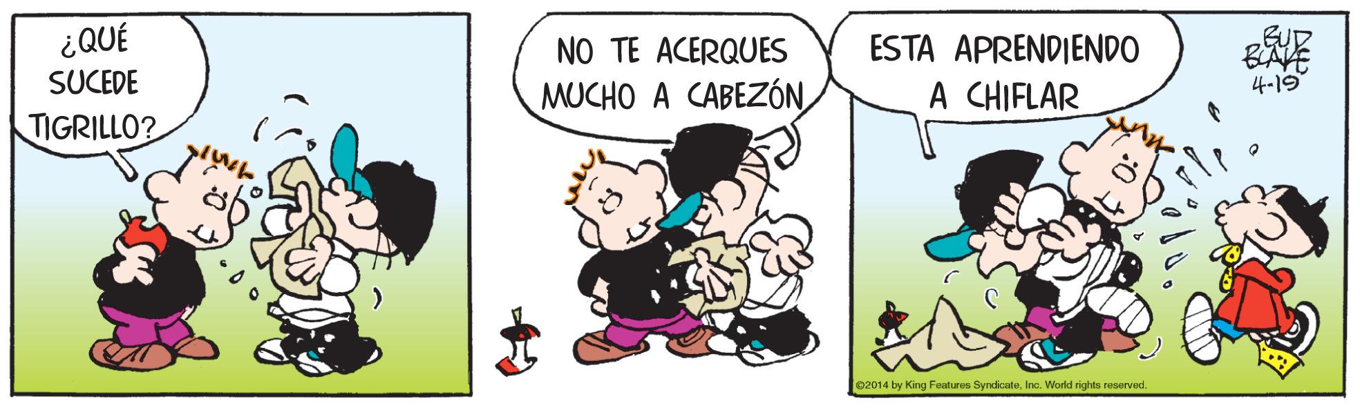 Font OCR: ¿QUÉ NO TE ACERQUES ESTA APRENDIENDO SUCEDE 4-19 MUCHO A CABEZÓN A CHIFLAR TIGRILLO? 02014 by King Features SyndicateIne. World rights reserved. ¿QUÉ NO TE ACERQUES ESTA APRENDIENDO SUCEDE 4-19 MUCHO A CABEZÓN A CHIFLAR TIGRILLO? 02014 by King Features SyndicateIne. World rights reserved.