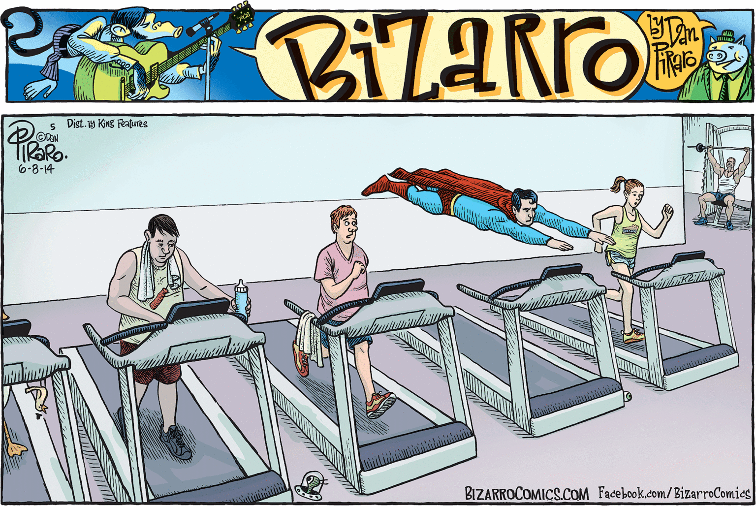 Machine OCR: 5 Dist. 1y King Features ©DEN TiRORo. 6-8-14 BIZARROCOMICS.COM Facebook.com/BizarroComies 5 Dist. 1y King Features ©DEN TiRORo. 6-8-14 BIZARROCOMICS.COM Facebook.com/BizarroComies