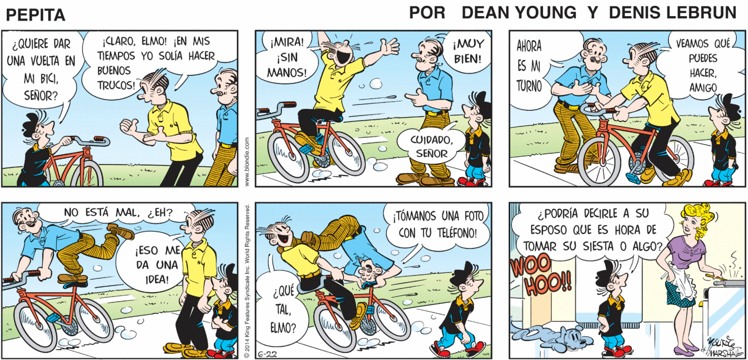 Gesture OCR: MUY LISTO¿EH? ¡OHELMO! ¿QUÉ TIENES AQUÍ? ¡SE VE BIENELMO! ¿VISTE ESO? PEPITA EEAN YUnE JOHN MARSHAL- ¿QUIERE DAR UNA VUELTA EN ¡LAROELMO! ¡EN MIS TIEMPOS YO SOLÍA HACER BUENOS (IMRA! ¡SIN ¡MUY AHORA VEAMOS QUÉ BIEN! PUEDES ES M MI BICIMANOS! HACERTRUCOS! TURNO AMGO SEÑOR? CUIDADOSEÑOR ¿PODRÍA DECIRLE A SU ESPOSO QUE ES HORA DE TOMAR SU SIESTA O ALGO? NO ESTÁ MAL¿EH? ¡TÓMANOS UNA FOTO CON TU TELÉFONO! ¡ESO ME DA UNA IDEA! ¿QUÉ TALMOON ELMO? -22 MARSHW res Syndicate Inc. World Rights Reserve www.blondie.com MUY LISTO¿EH? ¡OHELMO! ¿QUÉ TIENES AQUÍ? ¡SE VE BIENELMO! ¿VISTE ESO? PEPITA EEAN YUnE JOHN MARSHAL- ¿QUIERE DAR UNA VUELTA EN ¡LAROELMO! ¡EN MIS TIEMPOS YO SOLÍA HACER BUENOS (IMRA! ¡SIN ¡MUY AHORA VEAMOS QUÉ BIEN! PUEDES ES M MI BICIMANOS! HACERTRUCOS! TURNO AMGO SEÑOR? CUIDADOSEÑOR ¿PODRÍA DECIRLE A SU ESPOSO QUE ES HORA DE TOMAR SU SIESTA O ALGO? NO ESTÁ MAL¿EH? ¡TÓMANOS UNA FOTO CON TU TELÉFONO! ¡ESO ME DA UNA IDEA! ¿QUÉ TALMOON ELMO? -22 MARSHW res Syndicate Inc. World Rights Reserve www.blondie.com