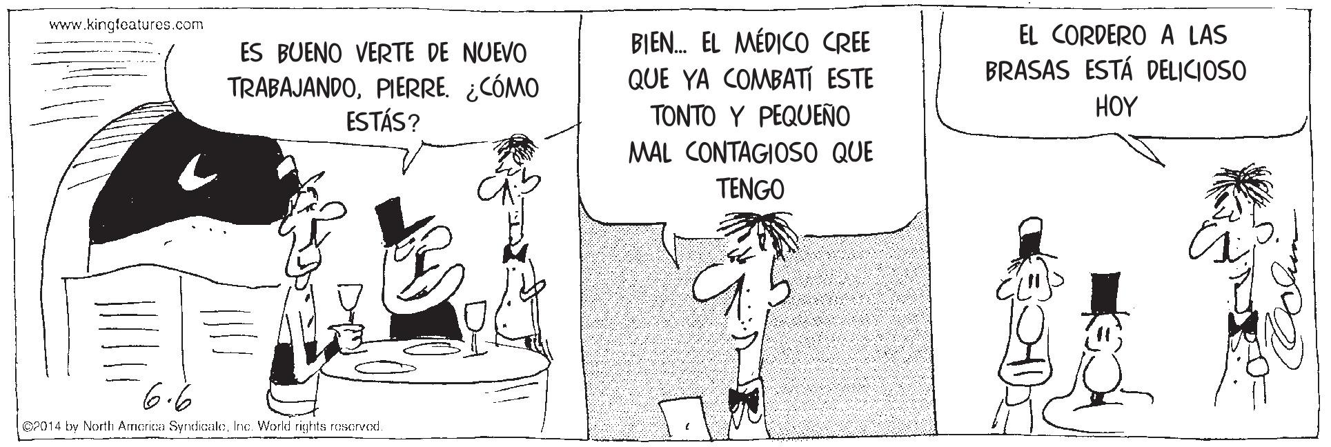 Parallel OCR: www.kingfeatures.com EL CORDERO A LAS BRASAS ESTÁ DELICIOSO BIEN. EL MÉDICO CREE ES BUENO VERTE DE NUEVO QUE YA COMBATI ESTE TRABAJANDOPIERRE. ¿CÓMO ESTÁS? TONTO Y PEQUEÑO HOY MAL CONTAGIOSO QUE TENGO OP014 by North Armarica SyrxticakaInc. World rights rosarvod. www.kingfeatures.com EL CORDERO A LAS BRASAS ESTÁ DELICIOSO BIEN. EL MÉDICO CREE ES BUENO VERTE DE NUEVO QUE YA COMBATI ESTE TRABAJANDOPIERRE. ¿CÓMO ESTÁS? TONTO Y PEQUEÑO HOY MAL CONTAGIOSO QUE TENGO OP014 by North Armarica SyrxticakaInc. World rights rosarvod.