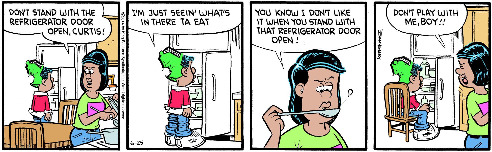 Font OCR: DON'T STAND WITH THE REFRIGERATOR DOOR OPENCURTIS! I'M JUST SEEIN' WHAT'S IN THERE TA EAT YOU KNOW I DON'T LIKE IT WHEN YOU STAND WITH THAT REFRIGERATOR DOOR OPEN ! DON'T PLAY WJITH MEBOY!! DON'T STAND WITH THE REFRIGERATOR DOOR OPENCURTIS! I'M JUST SEEIN' WHAT'S IN THERE TA EAT YOU KNOW I DON'T LIKE IT WHEN YOU STAND WITH THAT REFRIGERATOR DOOR OPEN ! DON'T PLAY WJITH ME
