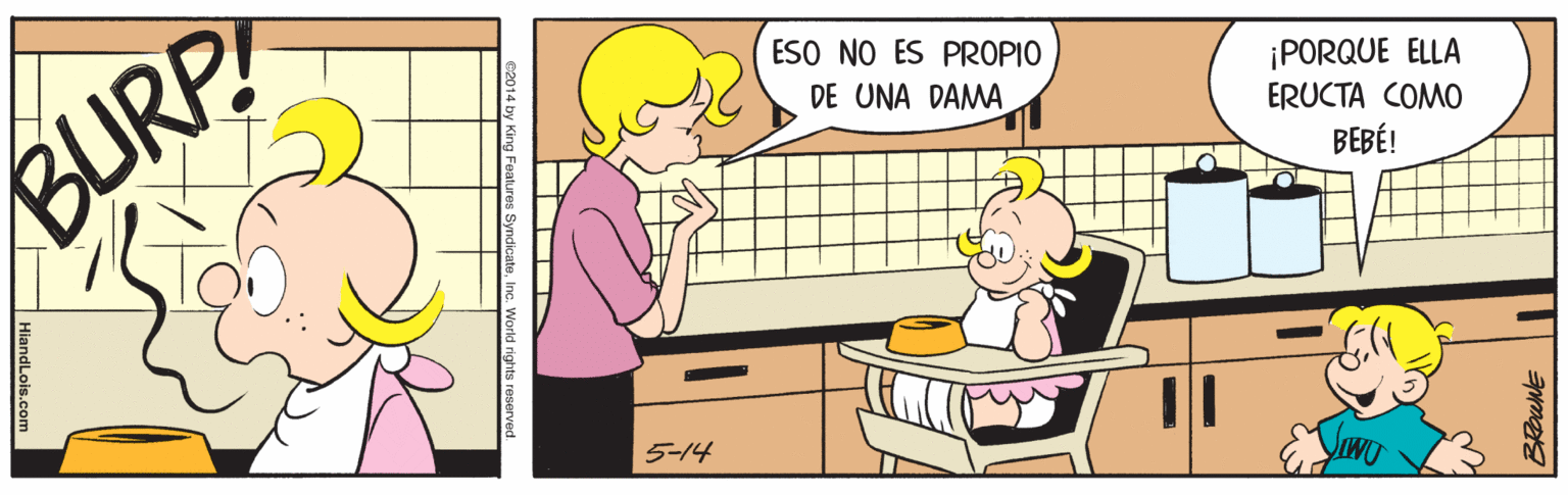 Rectangle OCR: ESO NO ES PROPIO DE UNA DAMA BURP! ¡PORQUE ELLA ERUCTA COMO BEBÉ! 5-14 ESO NO ES PROPIO DE UNA DAMA BURP! ¡PORQUE ELLA ERUCTA COMO BEBÉ! 5-14