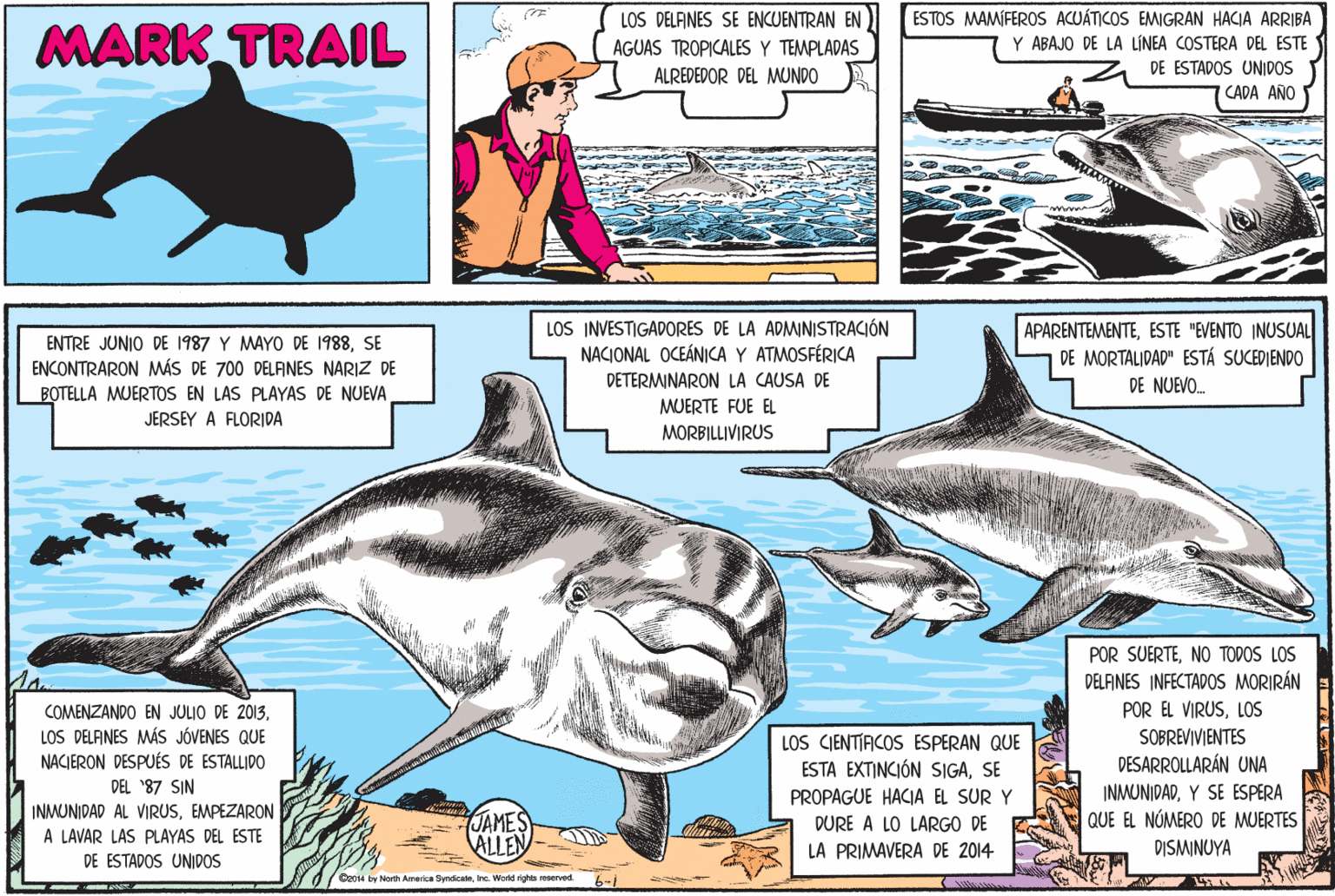 Marine mammal OCR: ESTOS MAMÍFEROS ACUÁTICOS EMIGRAN HACIA ARRIBA Y ABAJO DE LA LÍNEA COSTERA DEL ESTE DE ESTADOS UNIDOS 7 CADA AÑO LOS DELANES SE ENCUENTRAN EN MARK TRAIL AGUAS TROPICALES Y TEMPLADAS ALREDEDOR DEL MUNDO LOS INVESTIGADORES DE LA ADMINISTRACIÓN NACIONAL OCEÁNICA Y ATMOSFÉRICA APARENTEMENTEESTE "EVENTO INUSUAL DE MORTALIDAD" ESTÁ SUCEDIENDO ENTRE JUNIO DE 1987 Y MAYO DE 1988SE ENCONTRARON MÁS DE 700 DELAINES NARIZ DE BOTELLA MJERTOS EN LAS PLAYAS DE NUEVA DETERMINARON LA CAUSA DE DE NUEVO. MUERTE FUE EL JERSEY A FLORIDA MORBILLIVIRUS POR SUERTENO TODOS LOS DELFINES INFECTADOS MORIRÁN POR EL VIRUSLOS SOBREVIVIENTES DESARROLLARÁN UNA COMENZANDO EN JULIO DE 2013. LOS DELANES MÁs JÓVENES QUE NACIERON DESPUÉS DE ESTALLIDO LOS CJENTIACOS ESPERAN QUE ESTA EXTINCIÓN SIGASE PROPAGUE HACIA EL SUR Y DEL '87 SIN INMUNIDADY SE ESPERA QUE EL NÚMERO DE MUERTES DISMINUYA INMUNIDAD AL VIRUSEMPEZARON JAMES ALLEN DURE A LO LARGO DE A LAVAR LAS PLAYAS DEL ESTE DE ESTADOS UNIDOS LA PRIMAVERA DE 2014 Ce14 by North Arerica SyndicateInc. World righta reservod. ESTOS MAMÍFEROS ACUÁTICOS EMIGRAN HACIA ARRIBA Y ABAJO DE LA LÍNEA COSTERA DEL ESTE DE ESTADOS UNIDOS 7 CADA AÑO LOS DELANES SE ENCUENTRAN EN MARK TRAIL AGUAS TROPICALES Y TEMPLADAS ALREDEDOR DEL MUNDO LOS INVESTIGADORES DE LA ADMINISTRACIÓN NACIONAL OCEÁNICA Y ATMOSFÉRICA APARENTEMENTEESTE "EVENTO INUSUAL DE MORTALIDAD" ESTÁ SUCEDIENDO ENTRE JUNIO DE 1987 Y MAYO DE 1988SE ENCONTRARON MÁS DE 700 DELAINES NARIZ DE BOTELLA MJERTOS EN LAS PLAYAS DE NUEVA DETERMINARON LA CAUSA DE DE NUEVO. MUERTE FUE EL JERSEY A FLORIDA MORBILLIVIRUS POR SUERTENO TODOS LOS DELFINES INFECTADOS MORIRÁN POR EL VIRUSLOS SOBREVIVIENTES DESARROLLARÁN UNA COMENZANDO EN JULIO DE 2013. LOS DELANES MÁs JÓVENES QUE NACIERON DESPUÉS DE ESTALLIDO LOS CJENTIACOS ESPERAN QUE ESTA EXTINCIÓN SIGASE PROPAGUE HACIA EL SUR Y DEL '87 SIN INMUNIDADY SE ESPERA QUE EL NÚMERO DE MUERTES DISMINUYA INMUNIDAD AL VIRUSEMPEZARON JAMES ALLEN DURE A LO LARGO DE A LAVAR LAS PLAYAS DEL ESTE DE ESTADOS UNIDOS LA PRIMAVERA DE 2014 Ce14 by North Arerica SyndicateInc. World righta reservod.