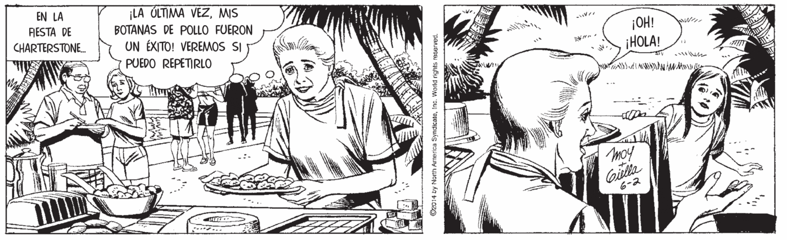 Monochrome OCR: EN LA LA ÚLTIMA VEZMIS RESTA DE BOTANAS DE POLLO FUERON CHARTERSTONE. ¡OH! ¡HOLA! UN ÉXITO! VEREMOS SI PUEDO REPETIRLO moy 6-2 EN LA LA ÚLTIMA VEZMIS RESTA DE BOTANAS DE POLLO FUERON CHARTERSTONE. ¡OH! ¡HOLA! UN ÉXITO! VEREMOS SI PUEDO REPETIRLO moy 6-2