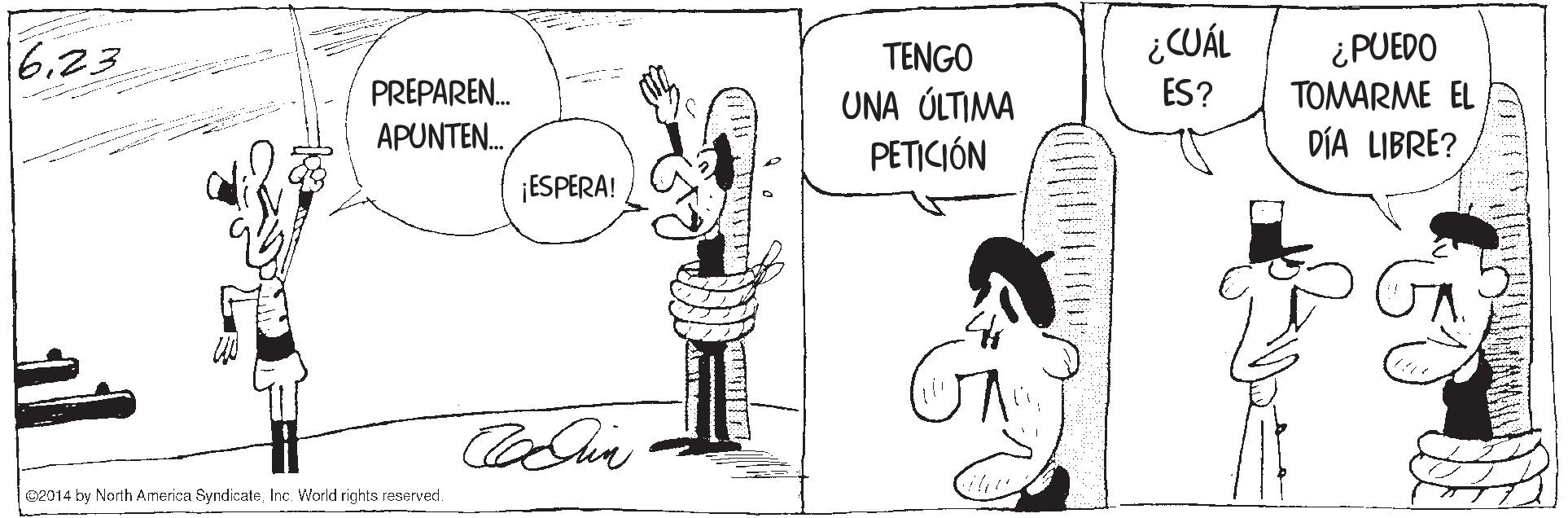 Gesture OCR: ¿CUÁL 6.23 ¿PUEDO TOMARME EL TENGO PREPAREN. ES? UNA ÚLTIMA PETICIÓN APUNTEN. DÍA LIBRE? ¡ESPERA! 02014 by North America SyndicateInc. World rights reserved. ¿CUÁL 6.23 ¿PUEDO TOMARME EL TENGO PREPAREN. ES? UNA ÚLTIMA PETICIÓN APUNTEN. DÍA LIBRE? ¡ESPERA! 02014 by North America SyndicateInc. World rights reserved.
