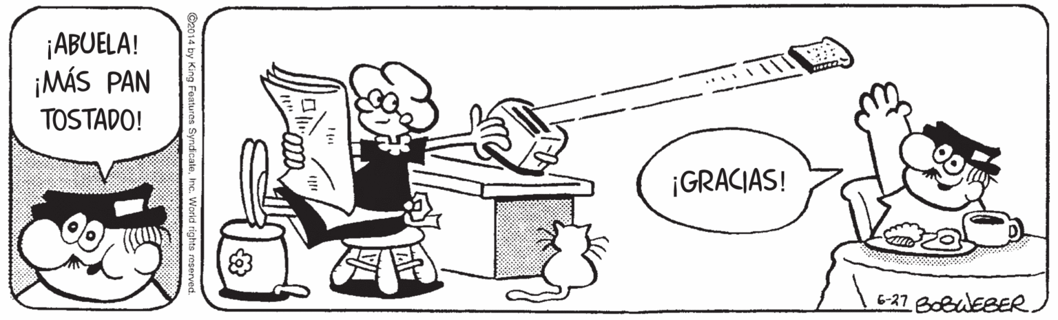 Happy OCR: ¡ABUELA! ¡MÁS PAN TOSTADO! ¡GRACIAS! 1627 BobuEBER ¡ABUELA! ¡MÁS PAN TOSTADO! ¡GRACIAS! 1627 BobuEBER