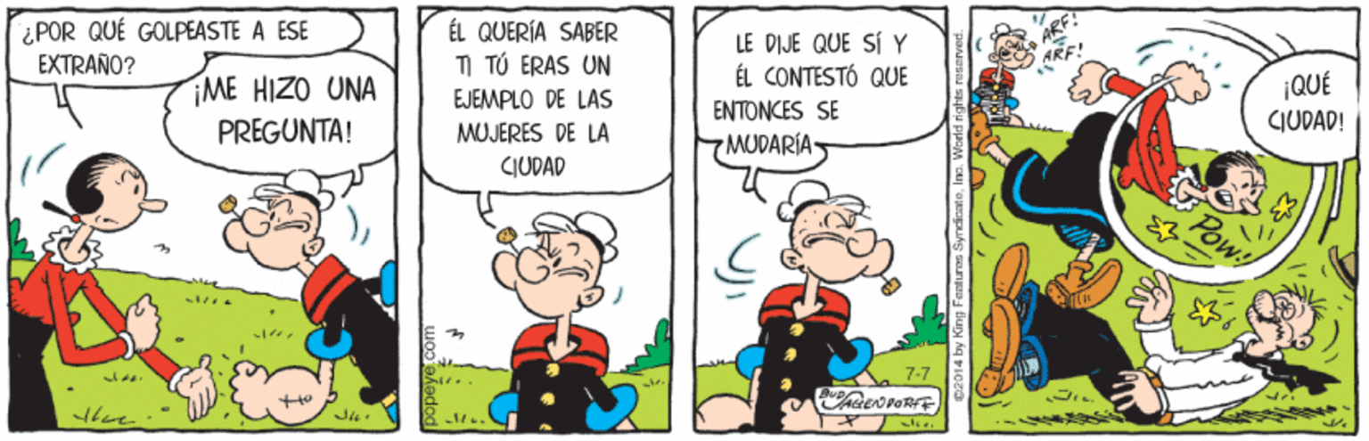 Font OCR: ¿POR QUÉ GOLPEASTE A ESE EXTRAÑO? ÉL QUERÍA SABER I T? ERAS UN LE DIJE QUE SÍ Y ÉL CONTESTÓ QUE ENTONCES SE 7MUDARIA- ¡ME HIZO UNA PREGUNTA! ¡QUÉ CIUDAD! EJEMPLO DE LAS MUJERES DE LA CIUDAD 7-7 ¿POR QUÉ GOLPEASTE A ESE EXTRAÑO? ÉL QUERÍA SABER I T? ERAS UN LE DIJE QUE SÍ Y ÉL CONTESTÓ QUE ENTONCES SE 7MUDARIA- ¡ME HIZO UNA PREGUNTA! ¡QUÉ CIUDAD! EJEMPLO DE LAS MUJERES DE LA CIUDAD 7-7